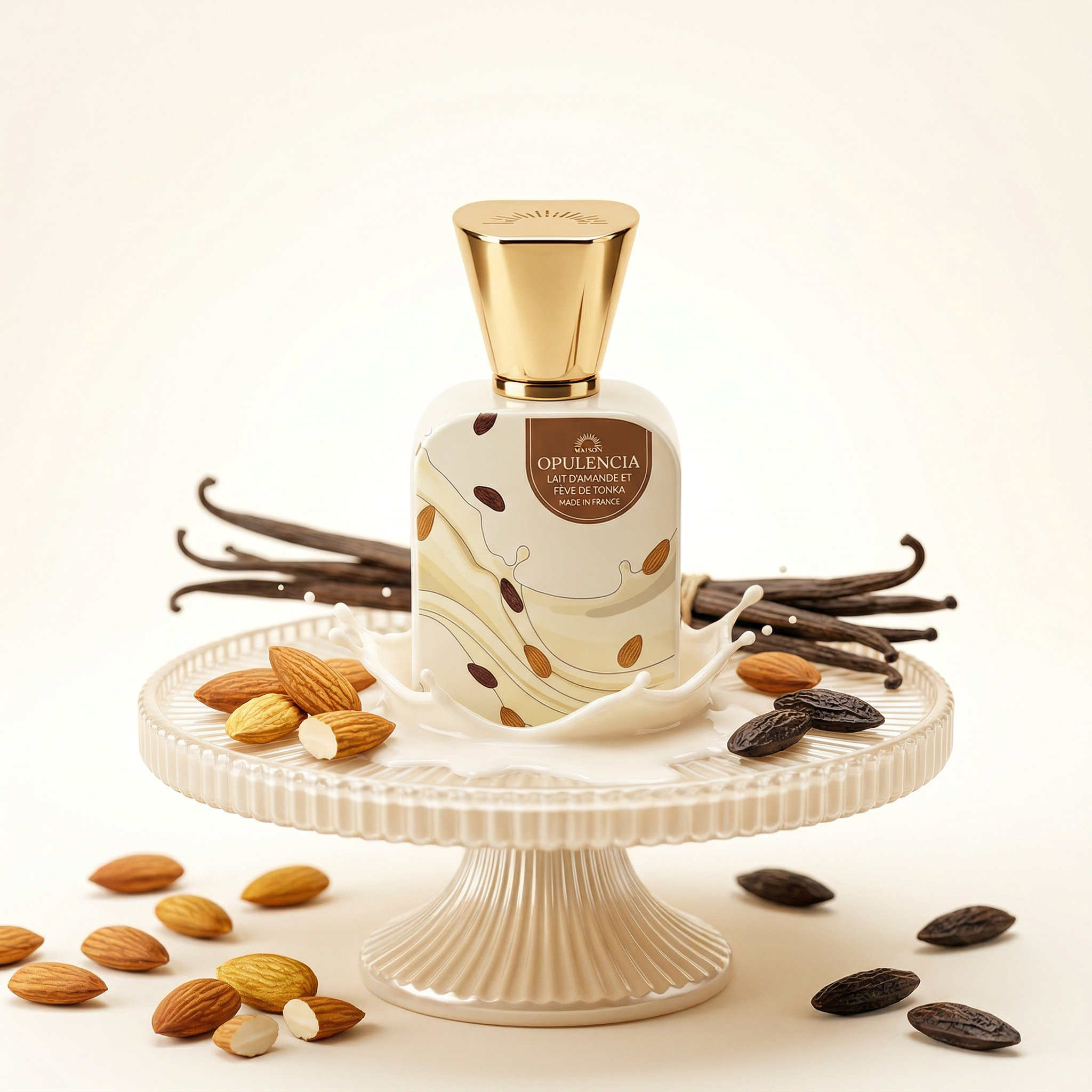 Lait d'amande et fève de Tonka